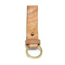 Load image into Gallery viewer, Handmade leather key ring fob  over the belt

