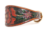 Load image into Gallery viewer, Handmade tooled leather collar for Iggy dog  Miniature Italian Greyhound
