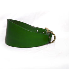 Load image into Gallery viewer, Greyhound, Whipped hound handmade leather collar custom order
