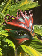Load image into Gallery viewer, Leather mask - handmade in melbourne, hand tooled, festival, carnival
