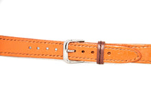Load image into Gallery viewer, Hand made and hand stitched kangaroo leather watch strap in orange made in Australia, 16mm
